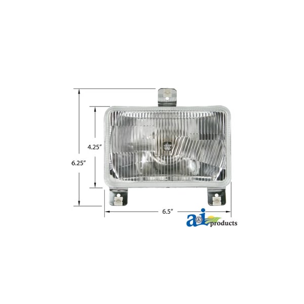 Headlamp, RH Dip 5.4" x8.4" x5.9"